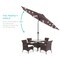 Best Choice Products 10ft Solar LED Lighted Patio Umbrella w/ Tilt Adjustment, UV-Resistant Fabric